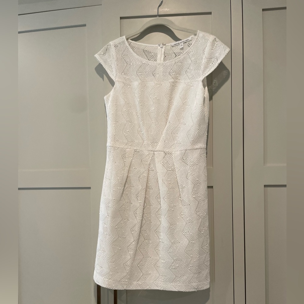 Seamline Cynthia Steffe White Lace Detail Dress